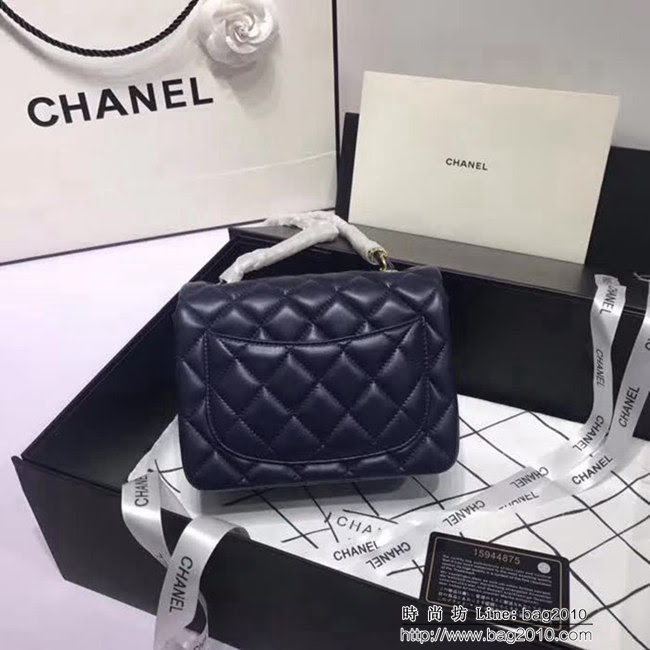 香奈兒CHANEL 升級版A1115進口小羊皮全新經典金銀鏈肩背斜挎包 DSC1173